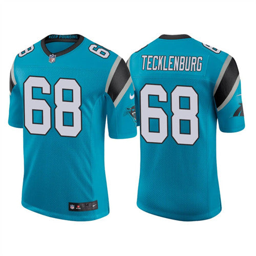 Carolina Panthers #68 Sam Tecklenburg 2022 Blue Game Jersey
