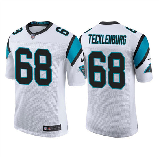 Carolina Panthers #68 Sam Tecklenburg 2022 White Game Jersey
