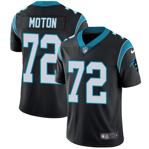 Carolina Panthers #72 Taylor Moton Black Jersey