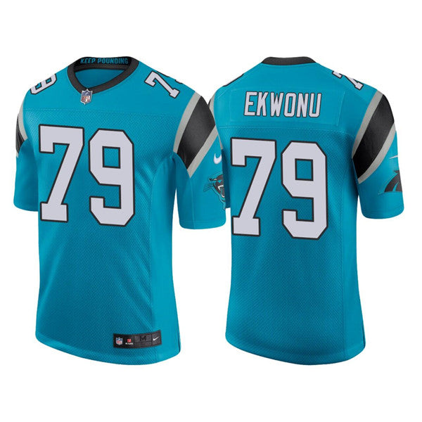 Carolina Panthers #79 Ikem Ekwonu 2022 Blue Jersey