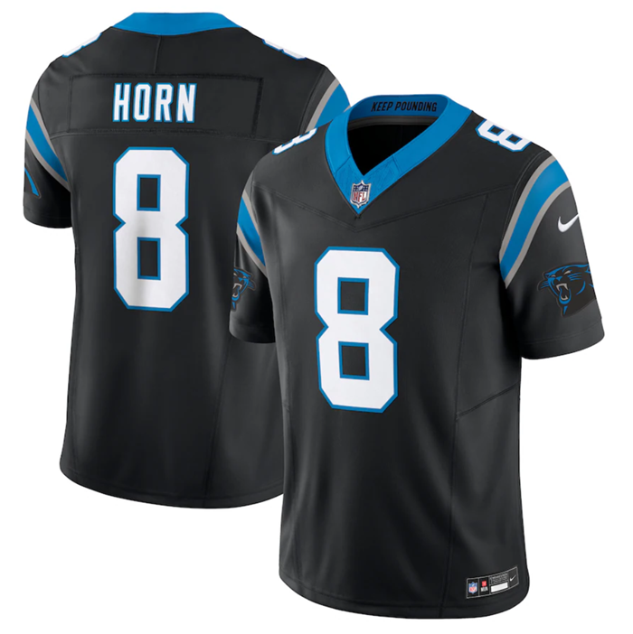Jaycee Horn Carolina Panthers black FUSE jersey