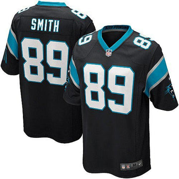Carolina Panthers #89 Steve Smith Black Game Jersey