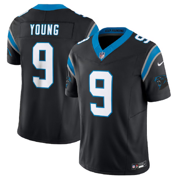 Bryce Young Carolina Panthers black FUSE jersey