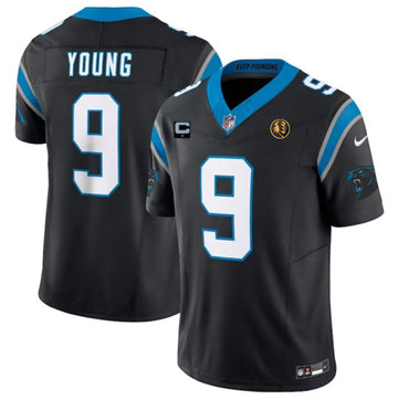 Bryce Young Carolina Panthers black FUSE jersey