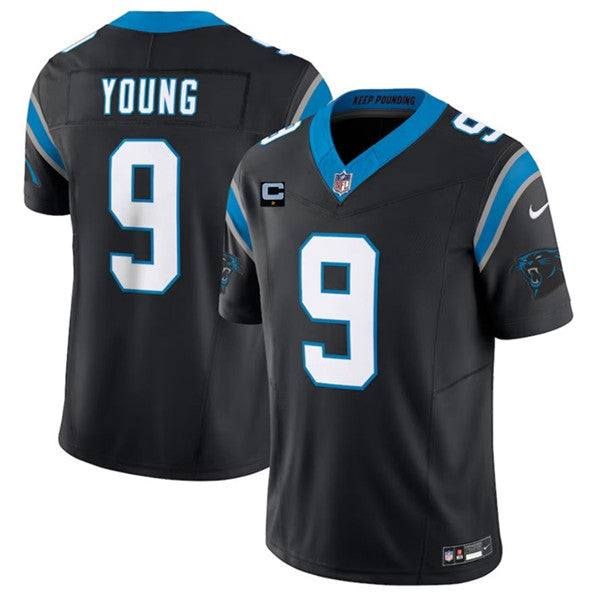 Bryce Young Carolina Panthers black FUSE jersey