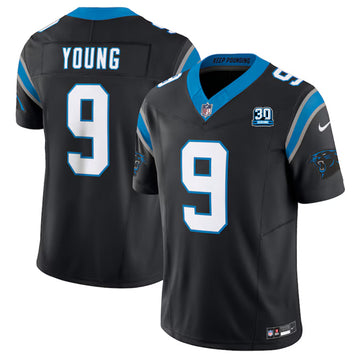 Bryce Young Carolina Panthers black FUSE jersey