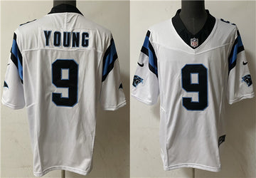 Bryce Young Carolina Panthers white FUSE jersey