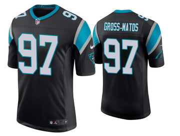 Carolina Panthers #97 Yetur Gross-Matos Black 2020 Jersey