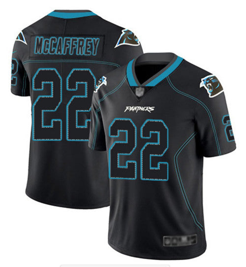 Carolina Panthers Customized Black Lights Out Color Rush Jersey