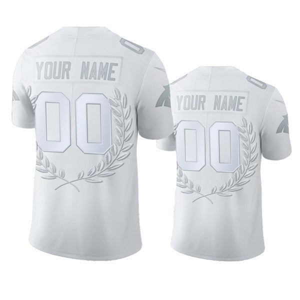 Carolina Panthers Customized White MVP Jersey