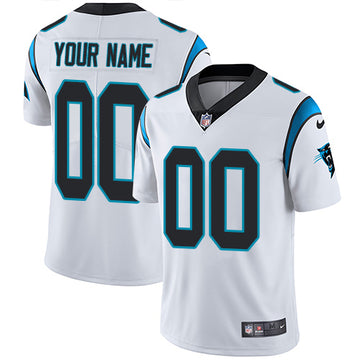 Carolina Panthers Customized White Team Color Jersey