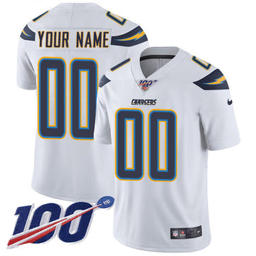 Chargers 100th Season White Jersey