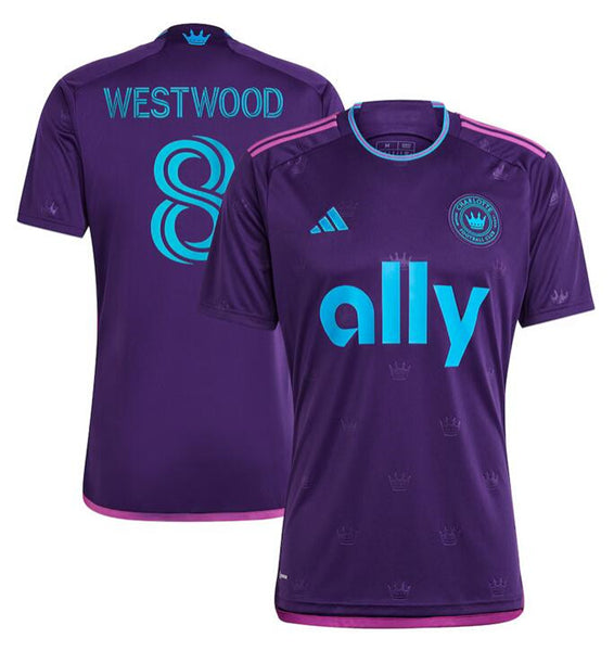 Ashley Westwood Charlotte FC purple jersey
