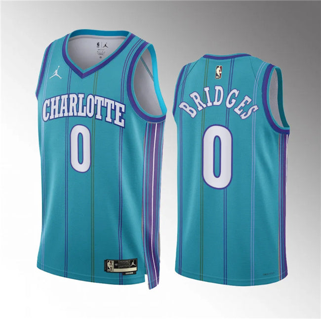 Miles Bridges Charlotte Hornets teal Classic jersey