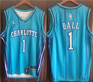 LaMelo Ball Charlotte Hornets blue jersey