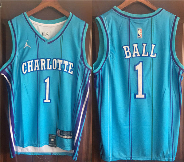 LaMelo Ball Charlotte Hornets blue jersey