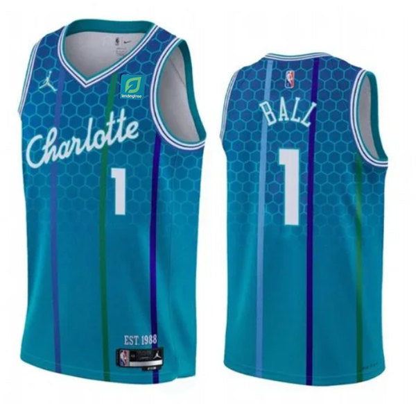 LaMelo Ball Charlotte Hornets teal City Edition jersey