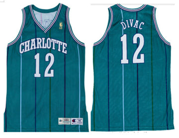 Vlade Divac Charlotte Hornets blue jersey