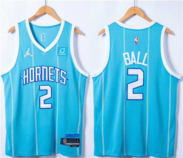 LaMelo Ball Charlotte Hornets blue jersey