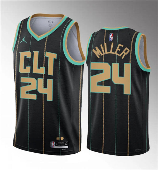 Brandon Miller Charlotte Hornets black City Edition jersey