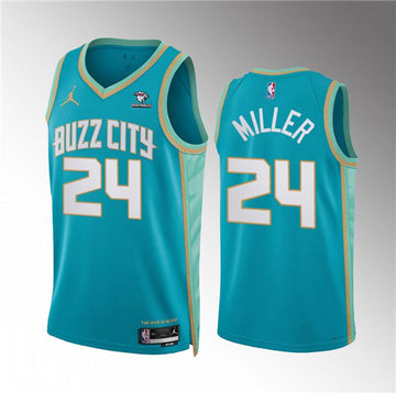 Brandon Miller Charlotte Hornets teal City Edition jersey