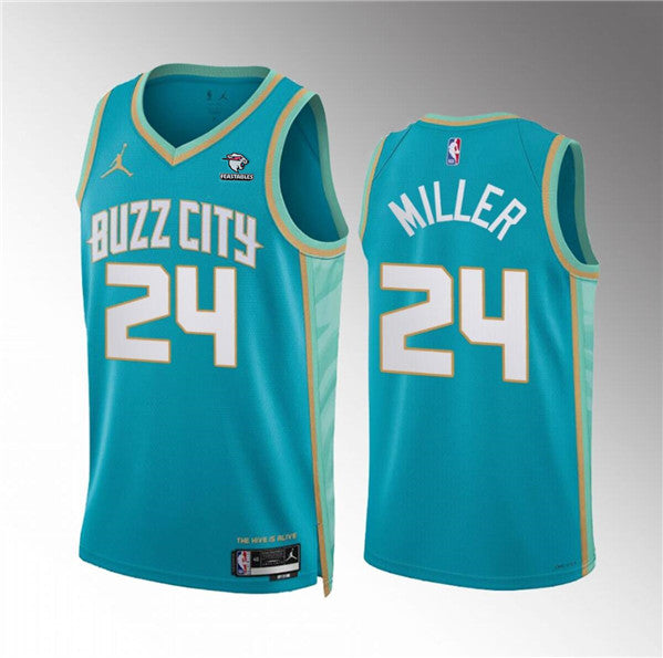 Brandon Miller Charlotte Hornets teal City Edition jersey