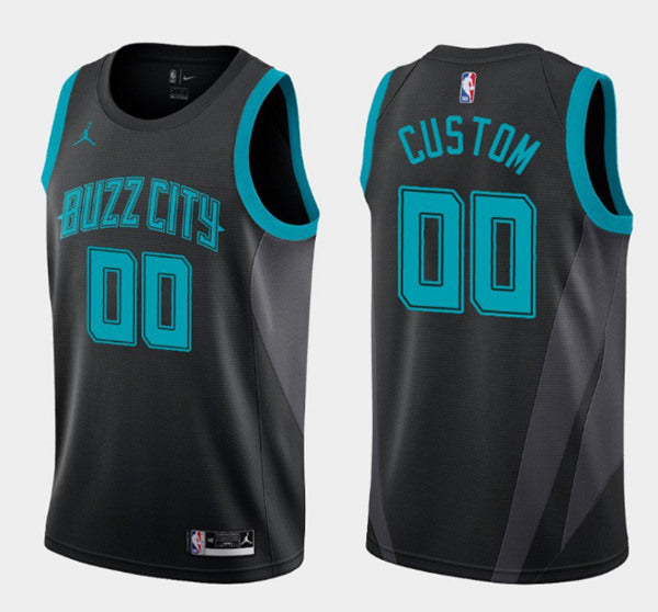 Custom Charlotte Hornets teal City Edition jersey