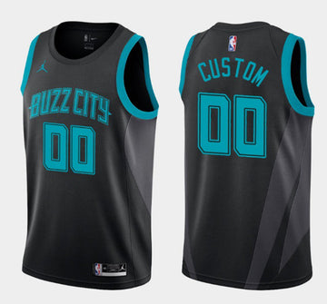Custom Charlotte Hornets teal City Edition jersey