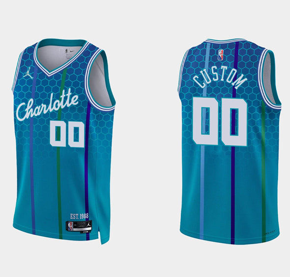 Charlotte Hornets blue jersey