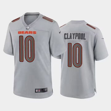 Chicago Bears #10 Chase Claypool Gray Atmosphere Fashion Game Jersey