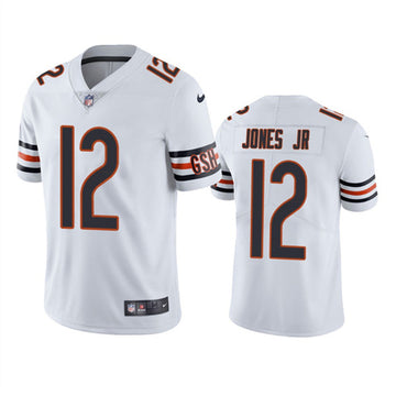 Chicago Bears #12 Velus Jones Jr White Jersey