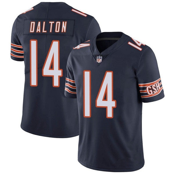 Chicago Bears #14 Andy Dalton Navy Jersey