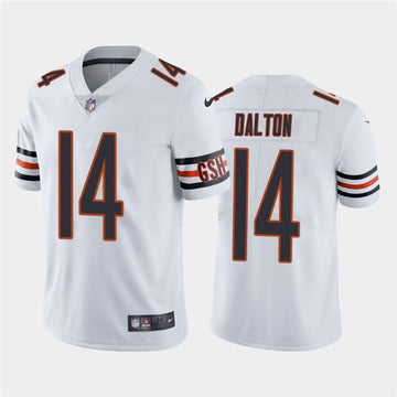 Chicago Bears #14 Andy Dalton White Jersey