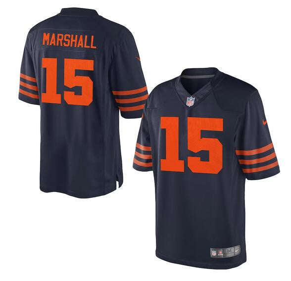 Brandon Marshall Chicago Bears navy Game jersey