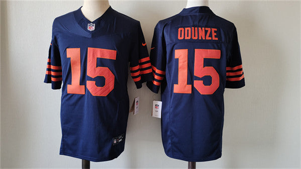 Rome Odunze Chicago Bears navy Color Rush jersey