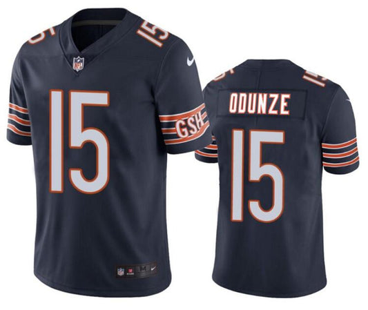 Chicago Bears #15 Rome Odunze Navy 2024 Draft Jersey