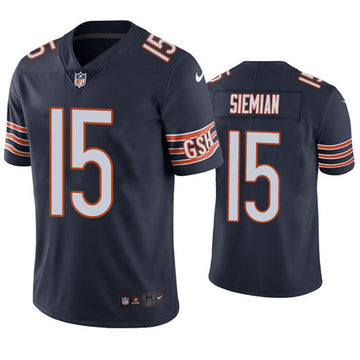 Chicago Bears #15 Trevor Siemian Navy Jersey