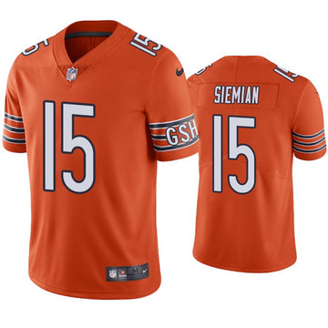 Chicago Bears #15 Trevor Siemian Orange Jersey