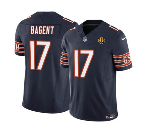 Tyson Bagent Chicago Bears navy FUSE jersey