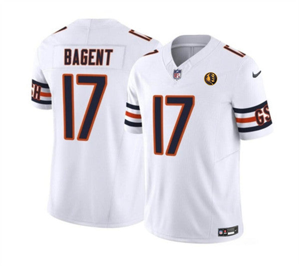 Tyson Bagent Chicago Bears white FUSE jersey