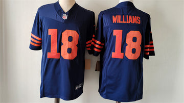 Caleb Williams Chicago Bears navy Color Rush jersey