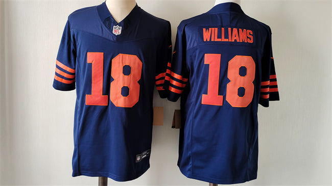 Caleb Williams Chicago Bears navy Color Rush jersey
