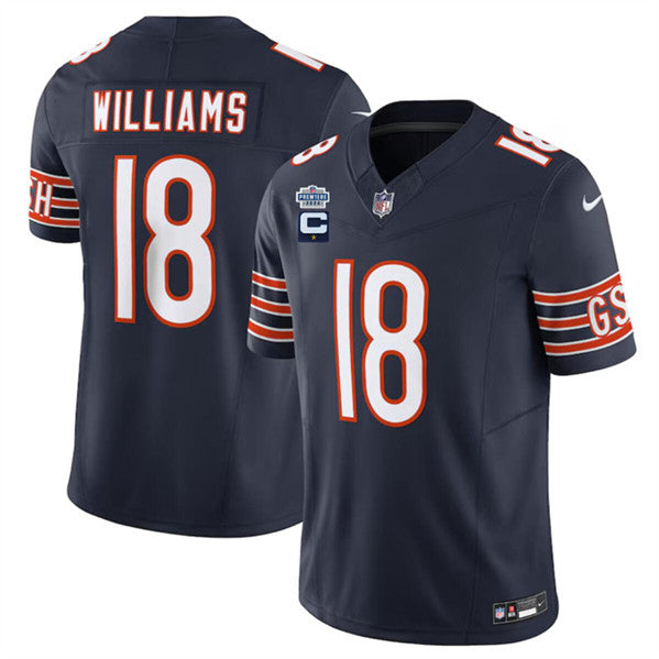 Caleb Williams Chicago Bears navy FUSE jersey