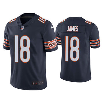 Chicago Bears #18 Jesse James Navy Jersey