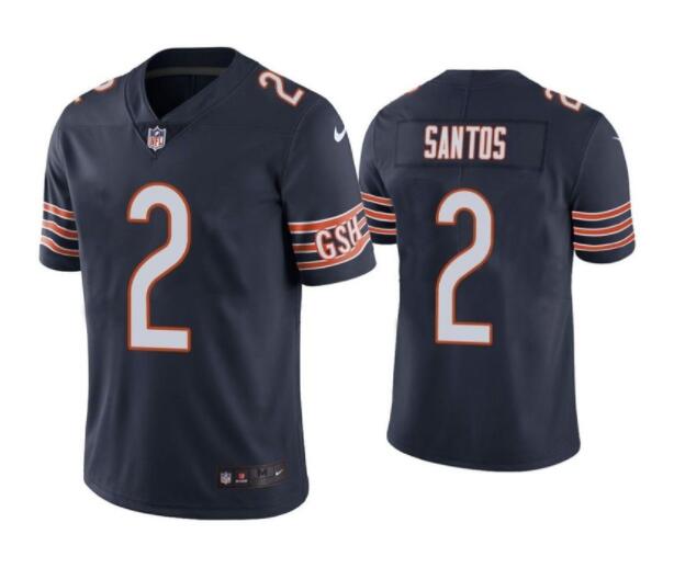 Chicago Bears #2 Cairo Santos Navy Jersey