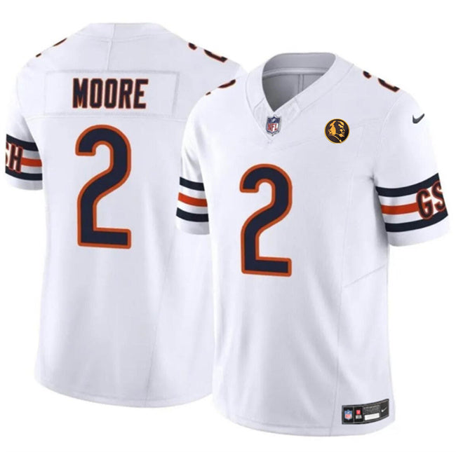 DJ Moore Chicago Bears white FUSE jersey