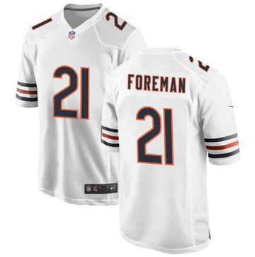 Chicago Bears #21 D'Onta Foreman White Football Game Jersey
