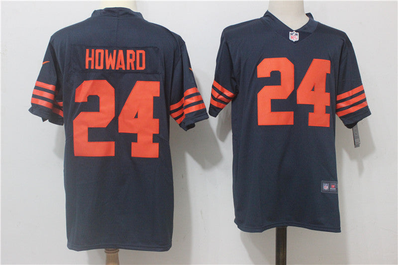 Chicago Bears #24 Jordan Howard Navy Blue Alternate Jersey