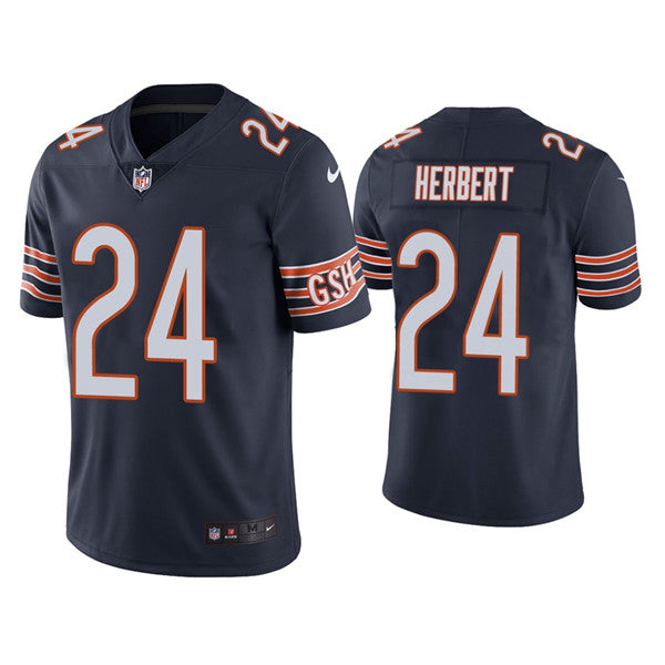 Chicago Bears #24 Khalil Herbert Navy Jersey