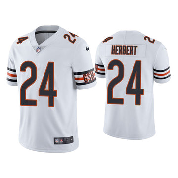 Chicago Bears #24 Khalil Herbert White Jersey